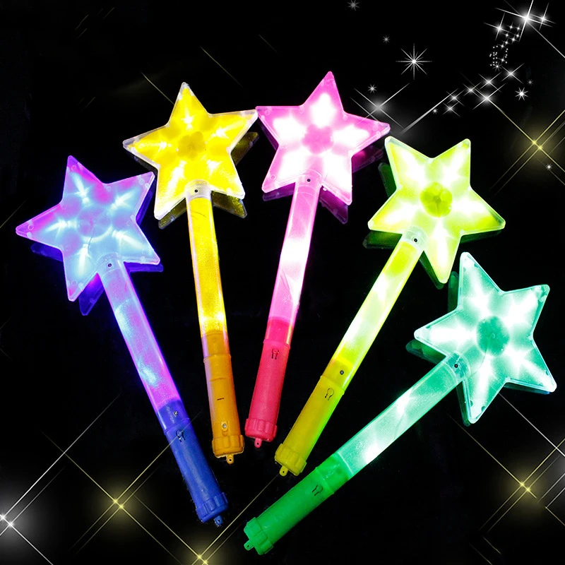 

New Creative Cute Stars Glow Stick Children Party Light-emitting Star Flash Stick Concert Props Children Light-emitting Toys