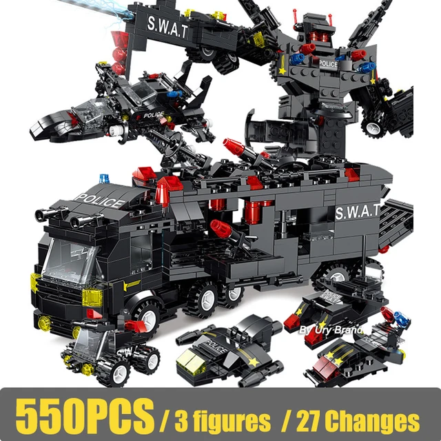 Publiciteit Kameel Interessant Compatible With Lego War City Series Police Station SWAT Corps Team  Military Robot Building Blocks DIY Toys for Boys Kids Gifts
