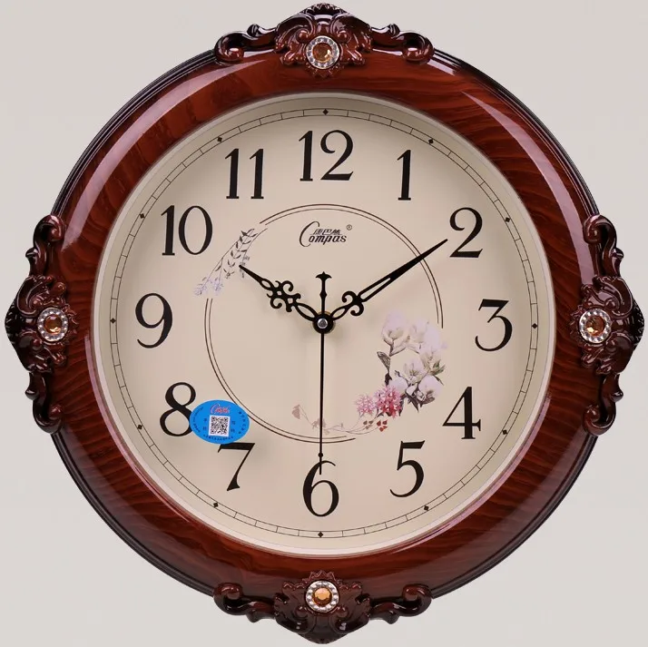 Vintage Silent Swing Large Wall Clock Color:Style 12 38X38CM;Sheet Size:Other