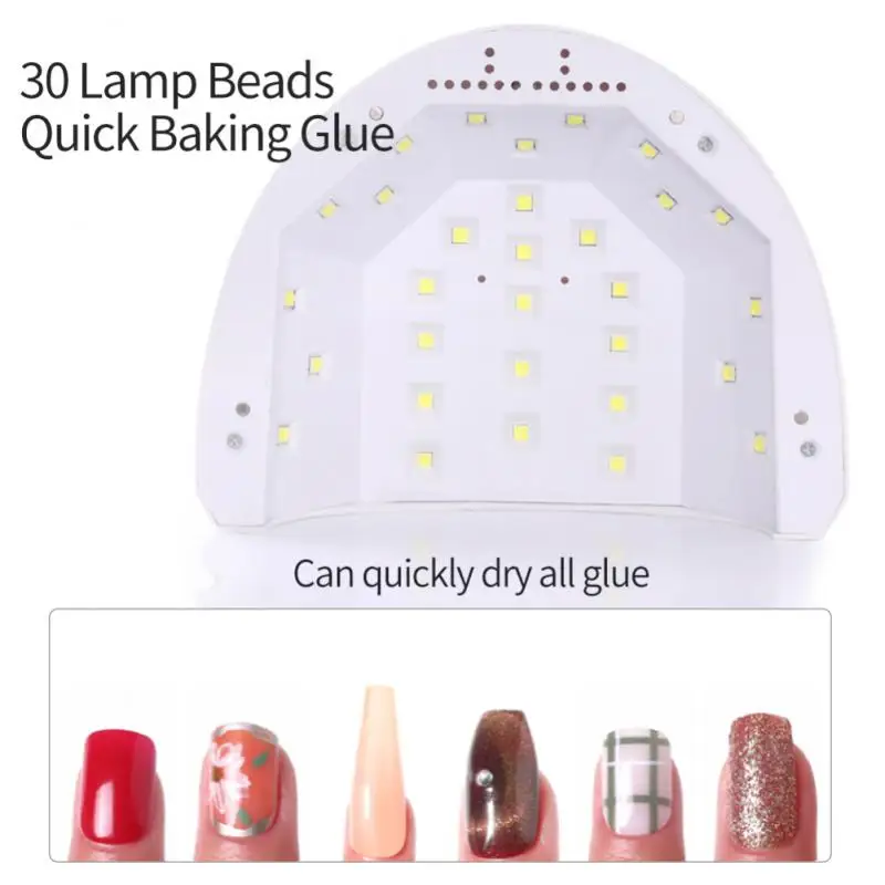 네일 건조용 UV LED 램프, 네일 광택제 타이머, 자동 센서, 네일 드라이어, EU/USB 플러그, 큐어 젤, 36 W, 96W