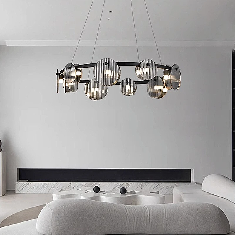 

Modern LED Pendant Lights Home Decor Glass Chandelier Minimalist Hanglamp Kitchen Bedroom Hotel Living Room Nordic Pendant Lamp