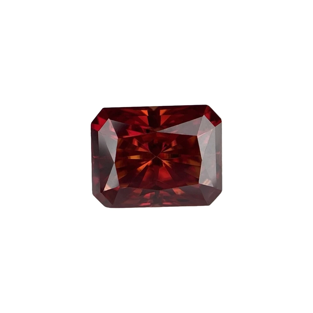 Loose 1~5CT Radiant Cut Garnet Color with GRA Certificate synthetic Moissanite Stone  for Women Jewelry Ring Earrings Making