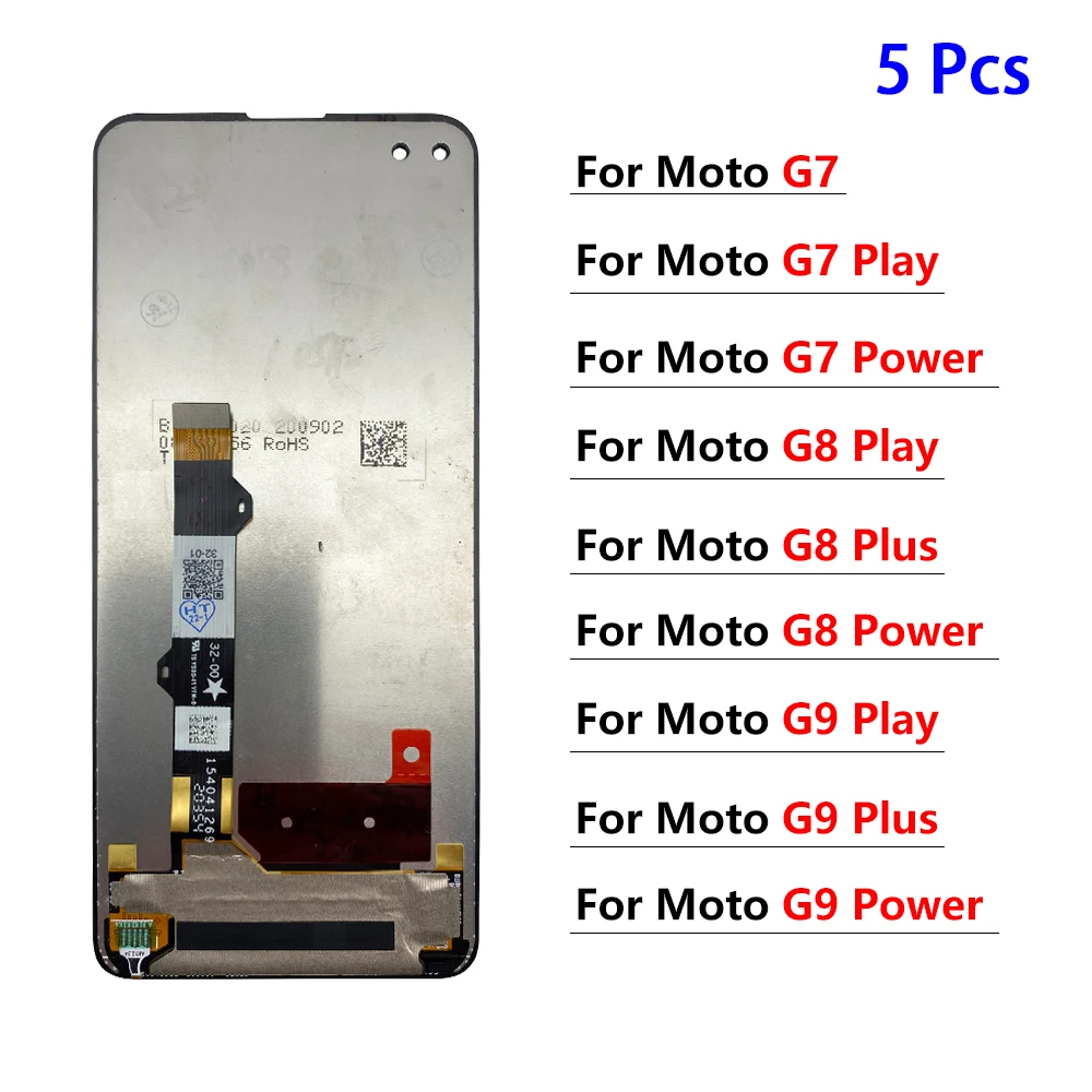

5 шт. дисплей для Motorola G10 G30 G100 G7 G8 Power Play G9 Plus Lite ЖК сенсорный экран дигитайзер в сборе