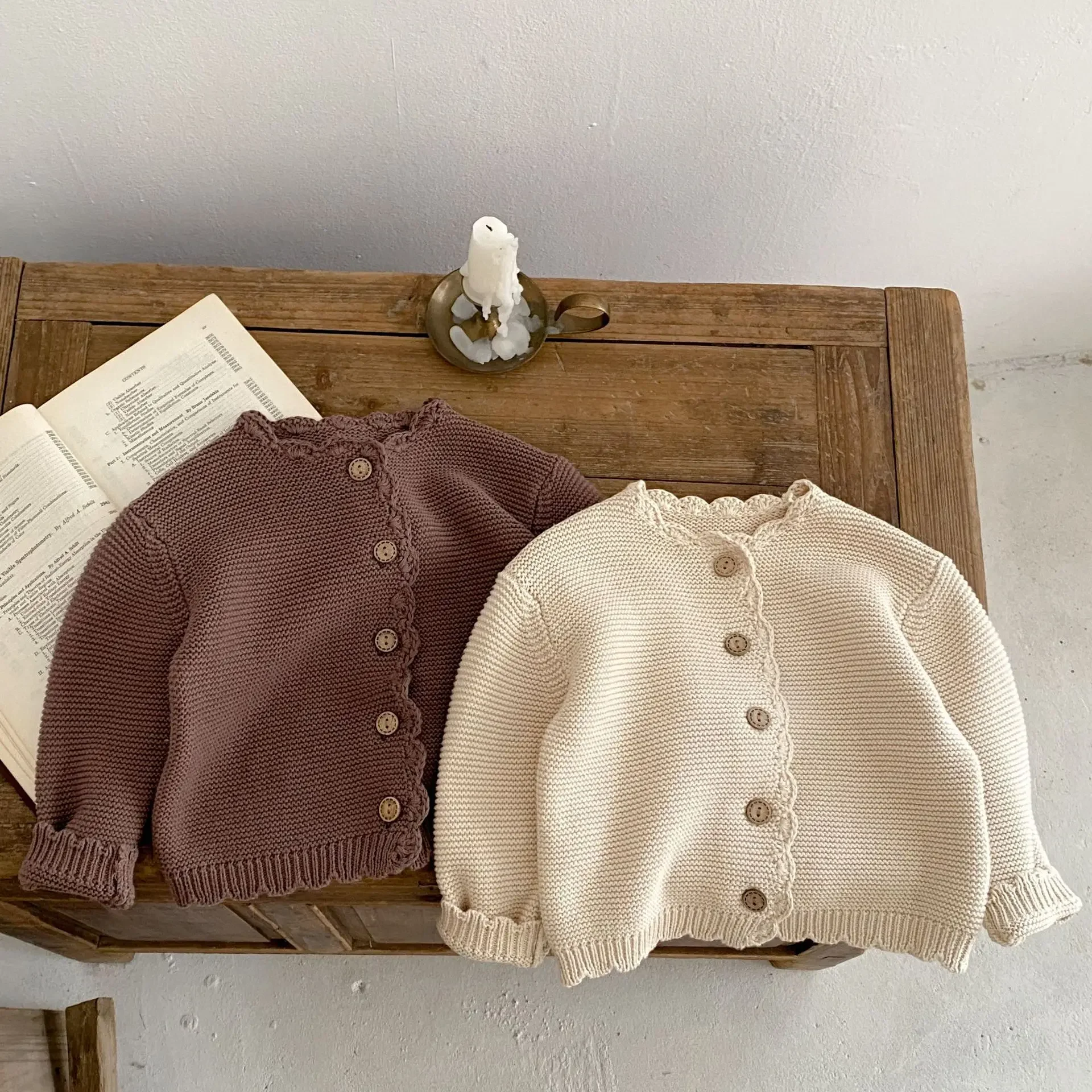 Cozy Knit Cardigan Sweater for Little Girls & Toddlers 2