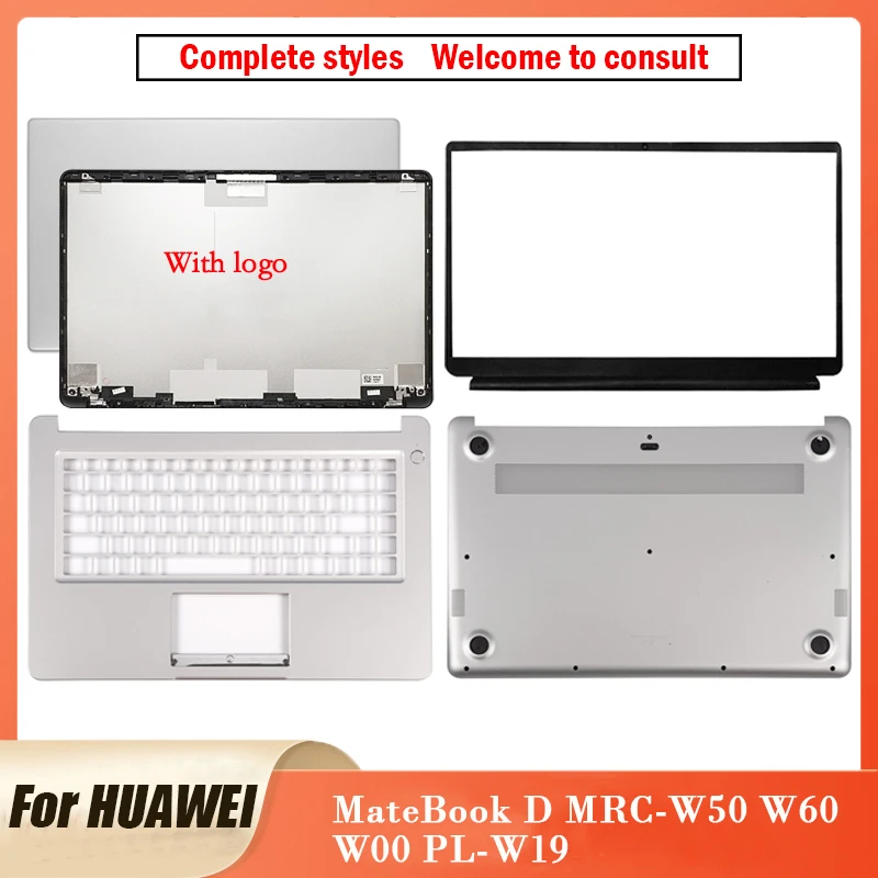 Nuovo Originale Per Huawei Matebook D Mrc-W50 Mrc-W60 Mrc-W10 Pl-W19 Laptop Lcd Cover Posteriore Cornice Anteriore Palmrest Bottom Case 15.6"
