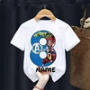 Boy 2 3 4 5 6 7 8 9 Birthday Marvel SuperHero Summer Short Sleeved T-shirt The Avengers Personalize Name Birthday Girls Shirts 4