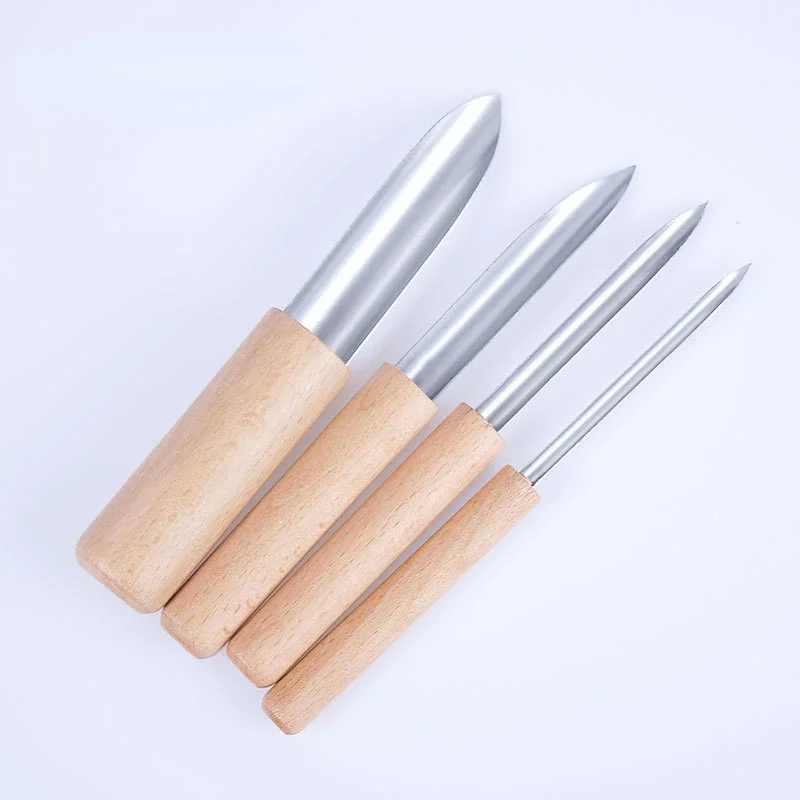 Polymer clay tools Pottery Clay Hole Puncher Stainless Steel Ceramic Cutting Punching Modeling Sculpture Tool Polymer Wax Clay Tools 4Pcs
