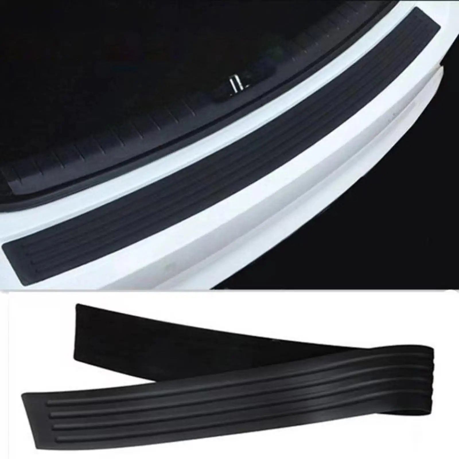 Universal Auto Stamm Tür Wache Streifen Auto Tür Sill Schutz Gummi Hinten  Stoßfänger Abdeckung Schutz Trim Pad Auto Dekoration 90x8cm - AliExpress