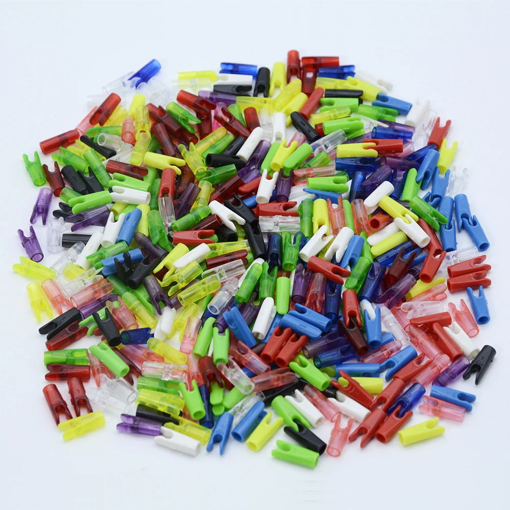 

100pcs Arrow Pin Nocks Plastic Size L for 3.2/4.2/6.2mm Shaft Archery Recurve Bows