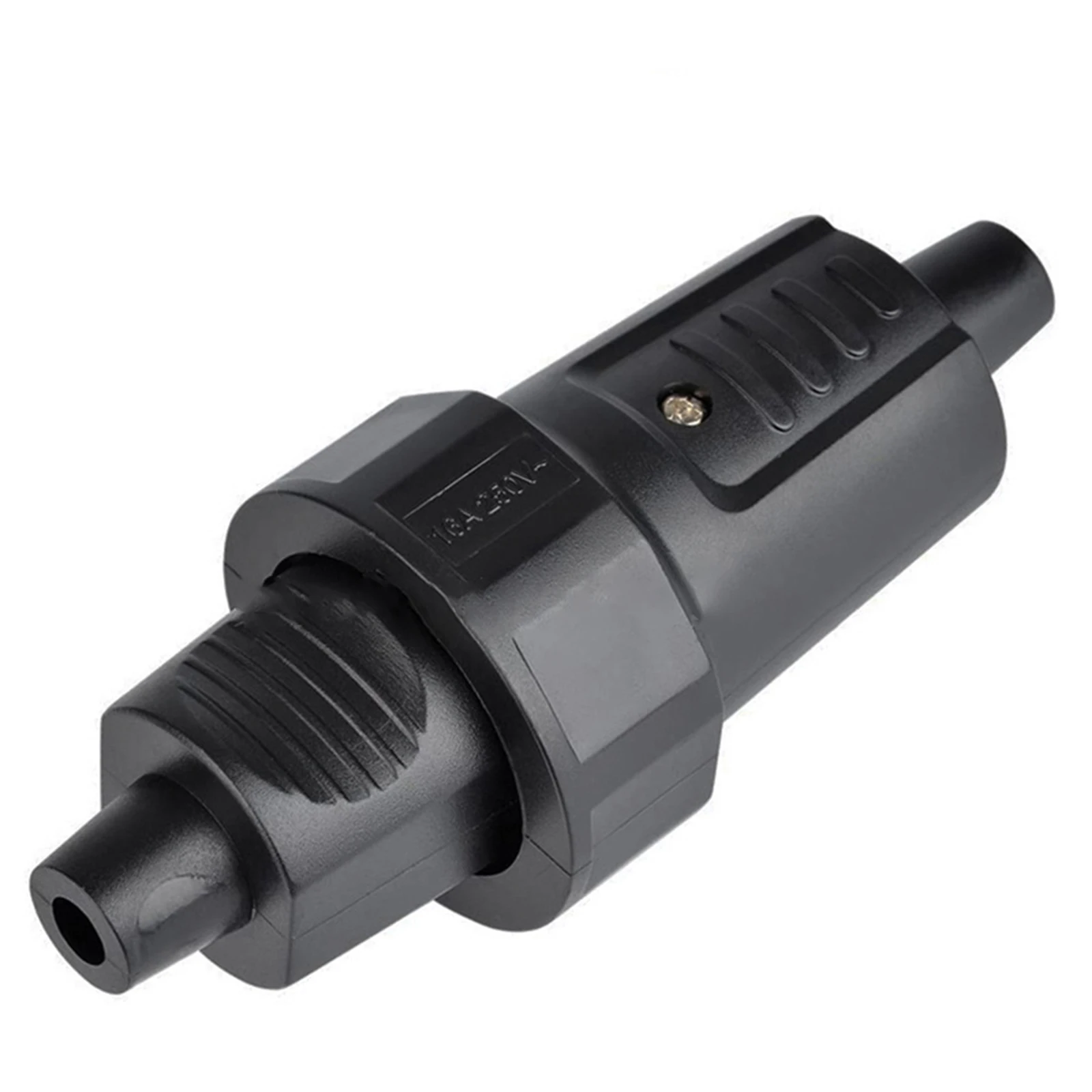 

Waterproof Plug Waterproof Socket Assembled Black Cable Connector Coupling 250V16A Euro Adapter Power Plug New