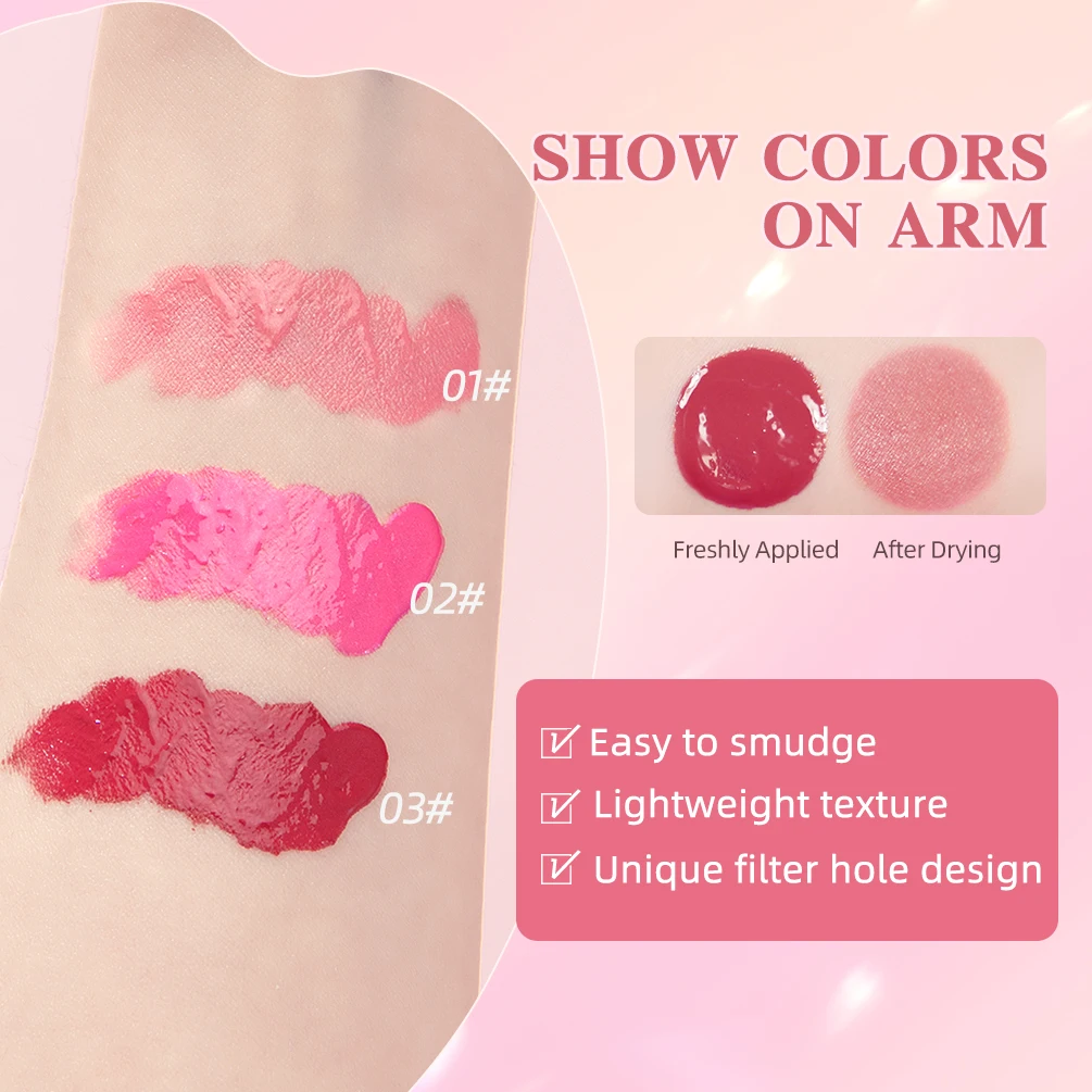 Liquid Cheek Blush Facial Nourishing Blush Gel Cream Waterproof Multi-purpose Eyes&lips Makeup Blush Stick Cosmetics 5 Colors 6