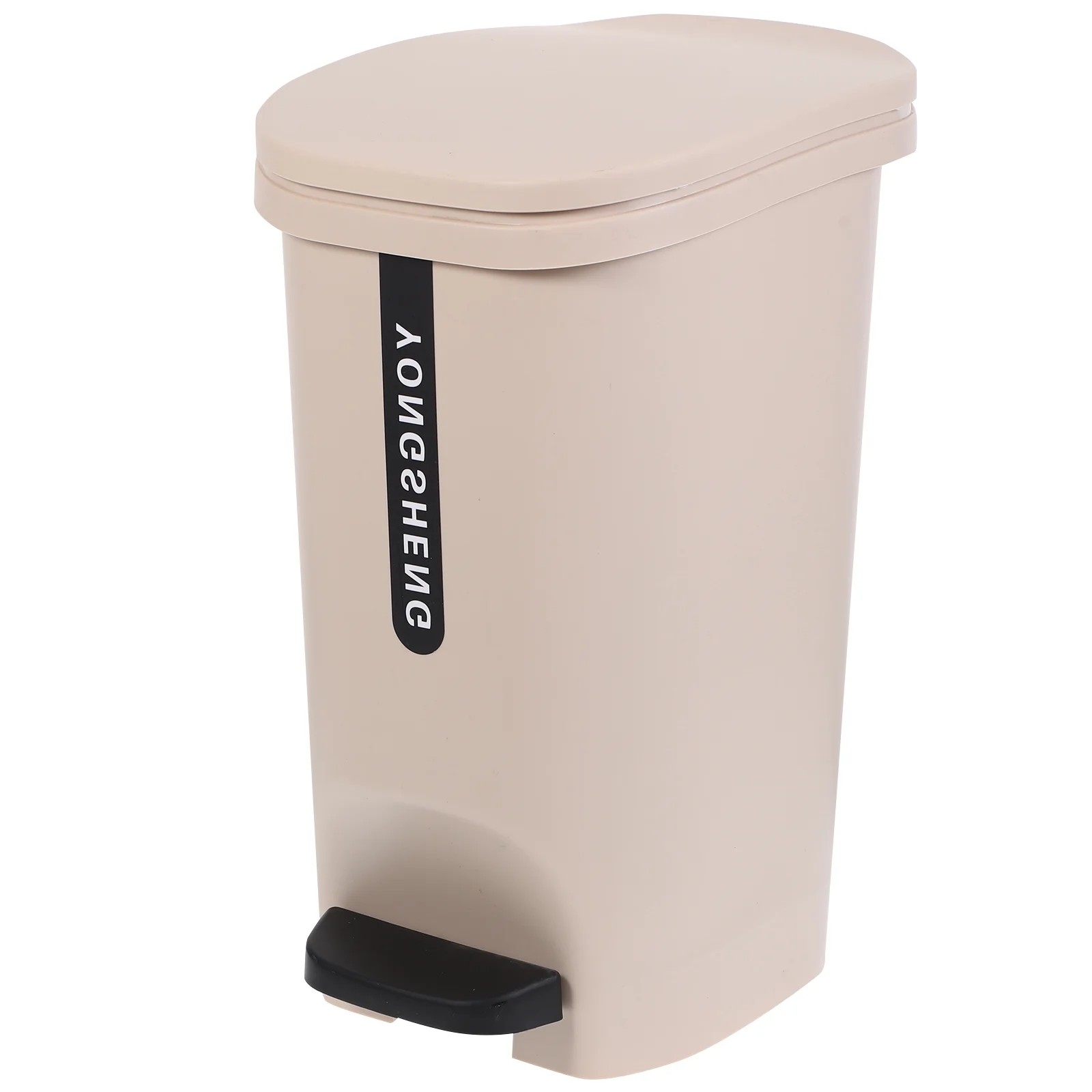 

Trash Can With Lid And Pedal 10L Bathroom Garbage Container Waste Paper Basket