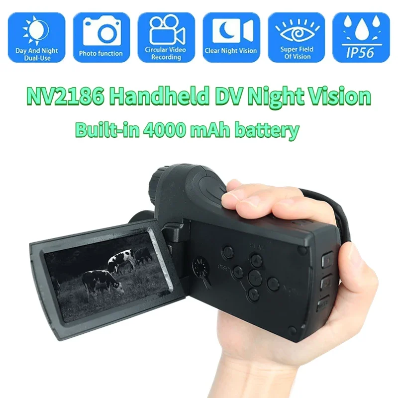 

NV2186 Monocular Infrared Night Vision Device 8X Digital HD Zoom 3'' 1080P Photo Video Taking Hunting Built-in 4000 MAh Battery