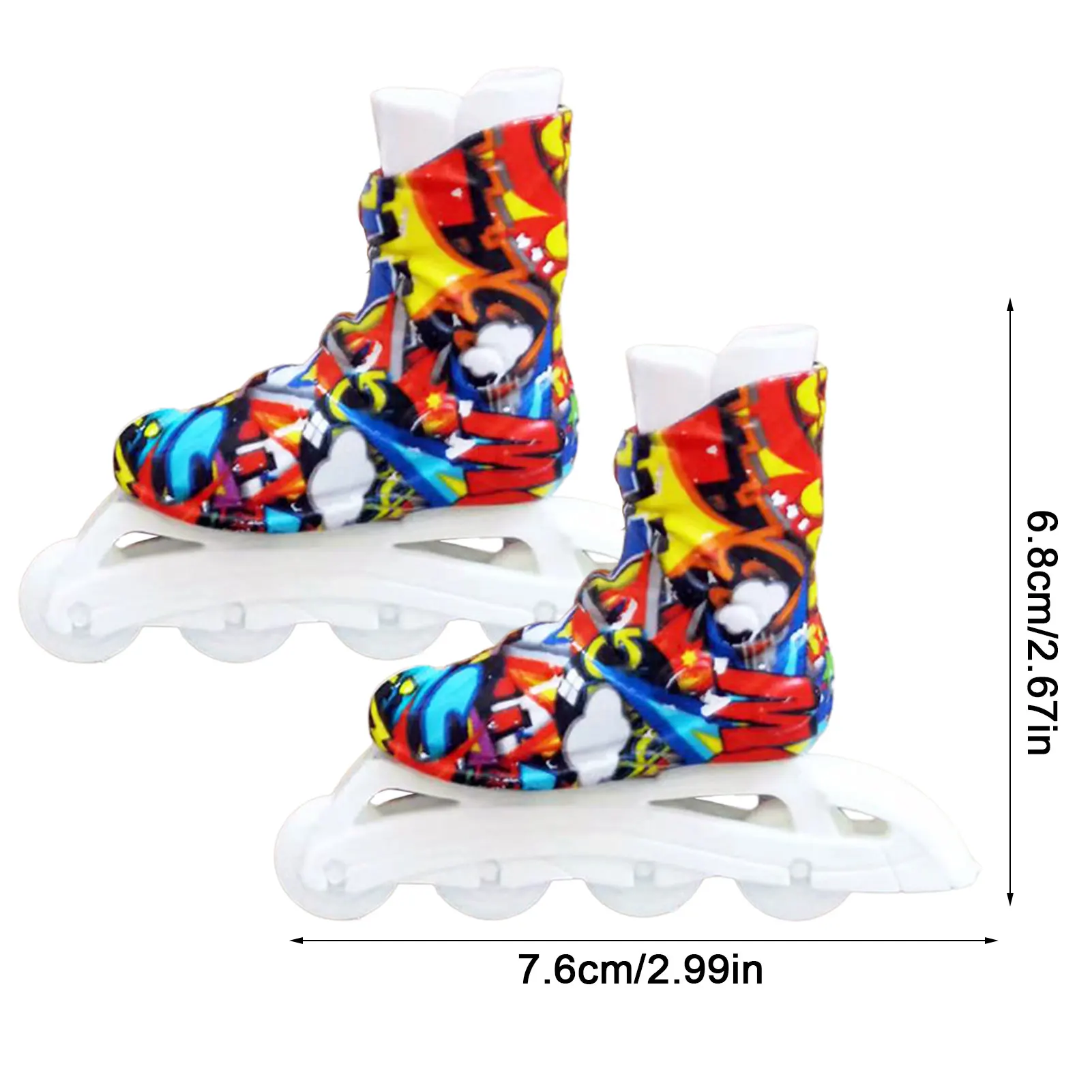 【Latest Style】 Mini Roller Skates For Fingers Mini Roller Skates Toys For Fingers Cool Mini Skateboard Shoes For Finger Breakdance Training.