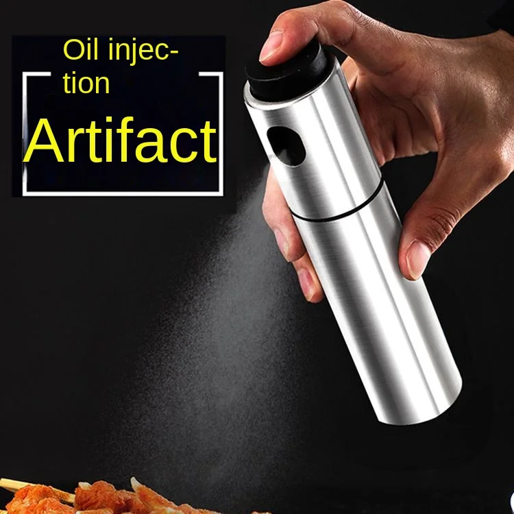 Stainless steel oil injection bottle,kitchen cooking oil spray, air pressure grill spray can,olive spray control pot