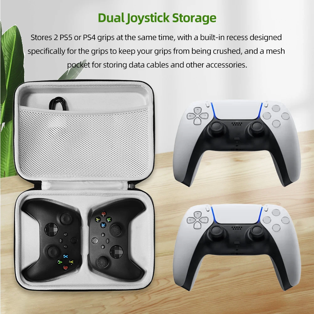 Game Handle Protective Bag Nylon Portable Carrying Storage Bag Scratchproof Lightweight for PlayStation 4/5 for Switch Pro/Xbox