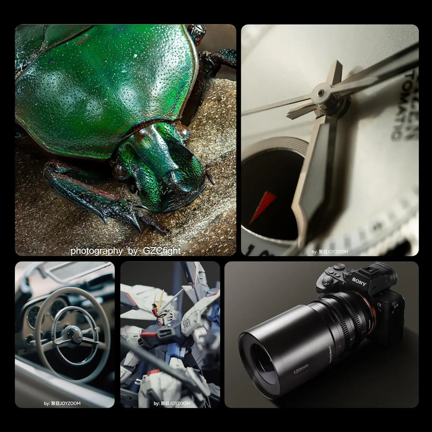 7artisans 120mm T2.9 매크로 2배율 풀프레임 카메라 시네 렌즈 ( E, 니콘 Z, 캐논 RF L 마운트) - 스튜디오, 곤충, 보석 촬영용