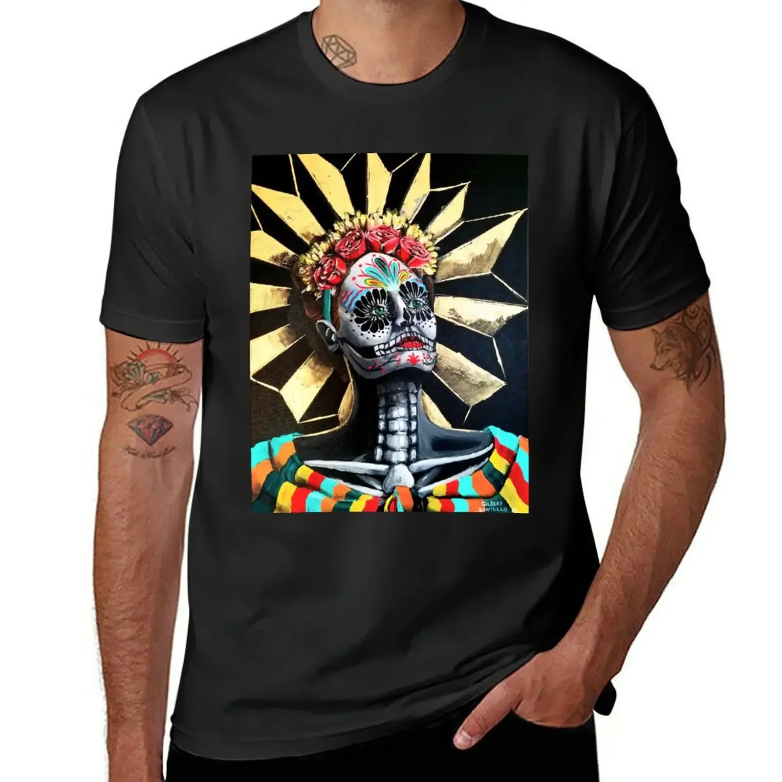 

Dia de los Muertos T-Shirt for a boy boys animal print big and tall t shirts for men