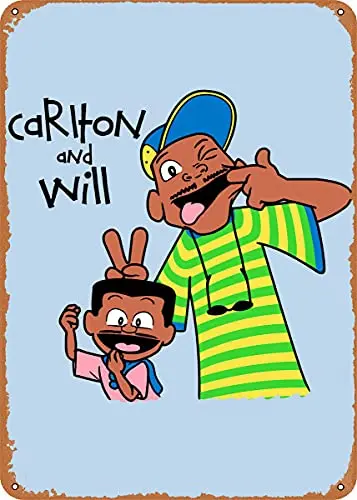 

Carlton and Will Vintage Look Metal Sign Patent Art Prints Retro Gift 8x12 Inch