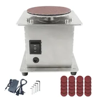 Mini Bench Disc Sander 220V Sanding Roller Electric Edge Sharpener 7 Variable Speed Self-adhesive Benchtop Grinding Machine 1