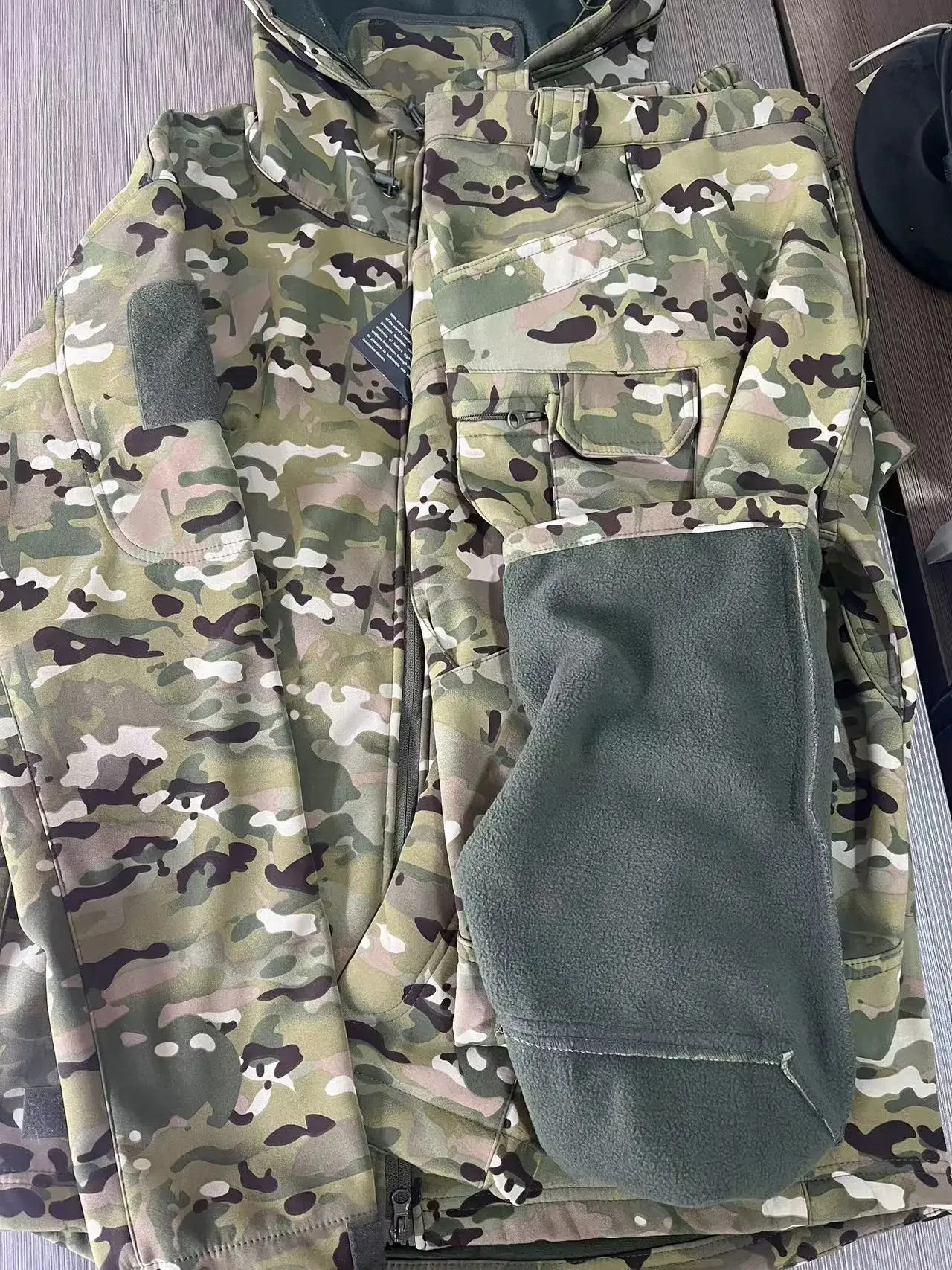 Men M-5XL Jackets Pants SoftShell Hoodie Coats Tactical Waterproof Camping Hiking Trekking Hunting Fishing Trousers Plus Size