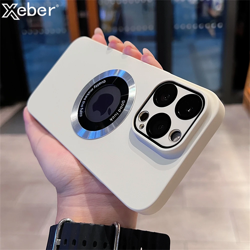 Mattamagneettinen puhelinkotelo iPhone 14 Pro Max 13 12:lle langattomalle lataukselle Magsafe-kameran linssisuojaus Kova PC-puskurin suojus_voghion.com