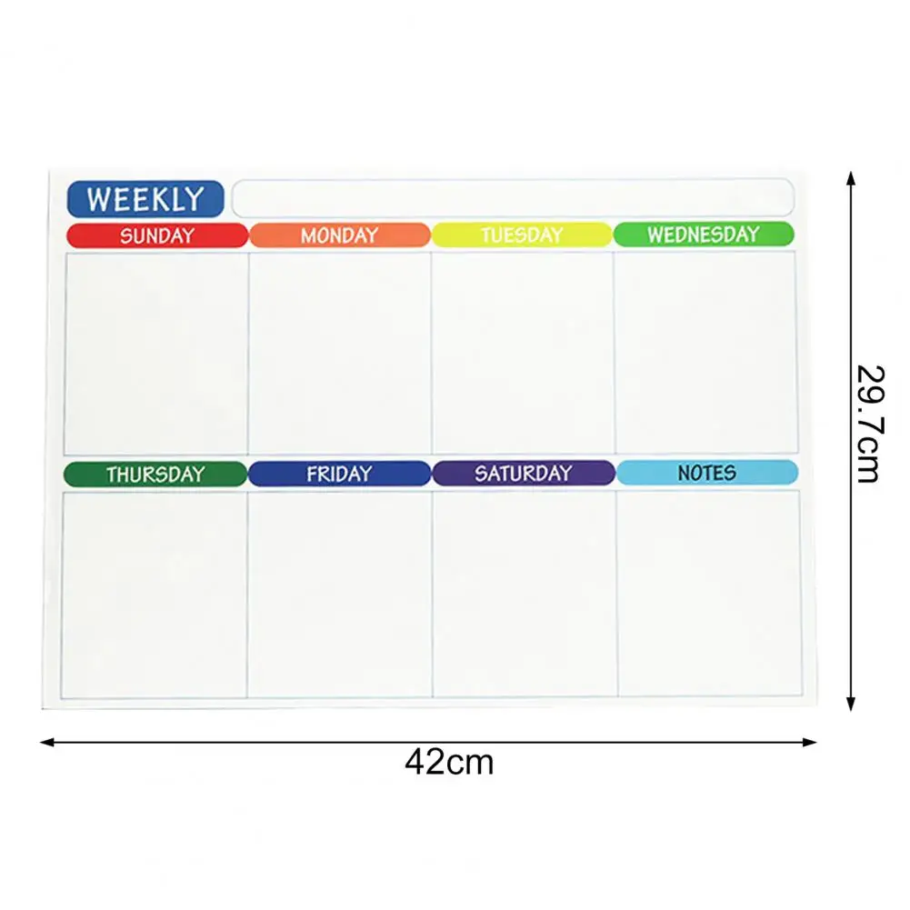 Magnet Whiteboard Kit Strong Writing Magnetic Adsorption Messaging Calendar Learning Plan Message Board Office Accessories