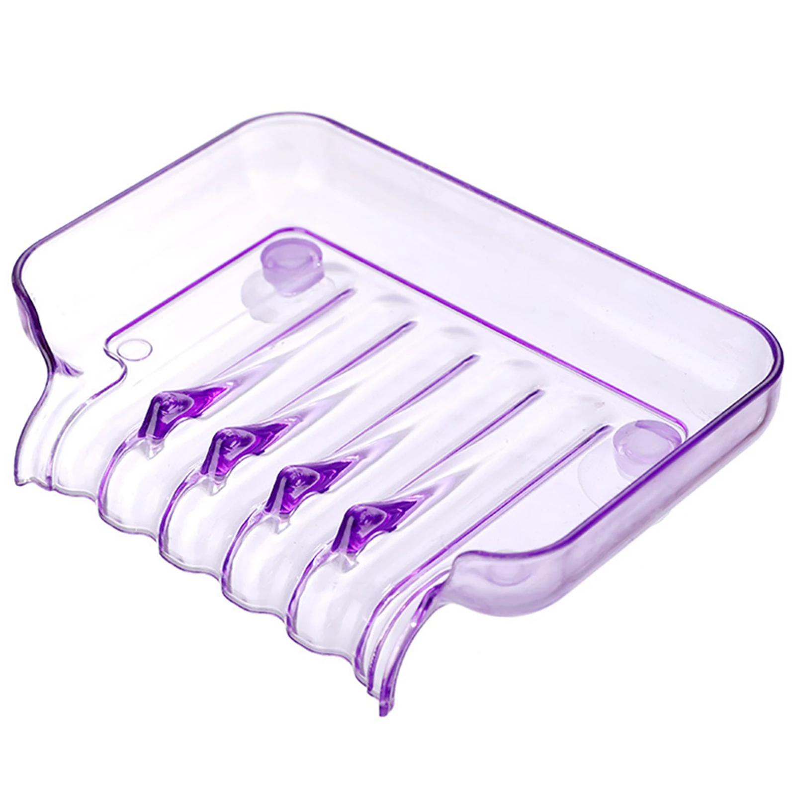 Portable Self Draining Soap Dish Bathroom Accessories Waterfall Soap Holder with Suction Cup Kitchen Draining Soap Storage Rack