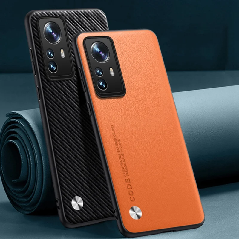 Luxury PU Leather Matte Silicone Protective Phone Case