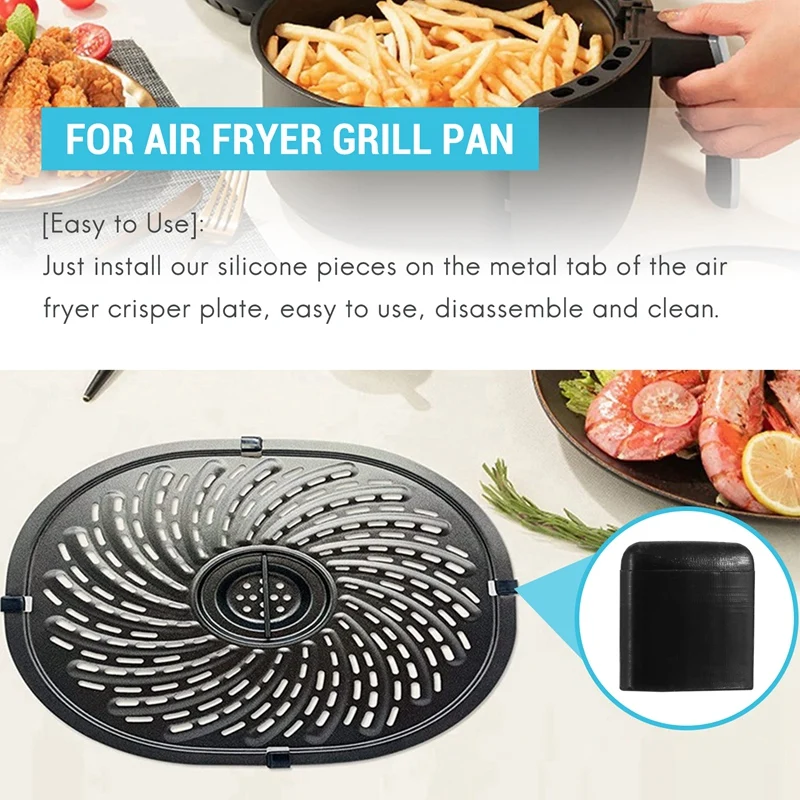 Air Fryer Rubber Bumpers - Silicone Protective Feet For Trays, Scratch Prevention, 4/10/20 Pcs - View #2