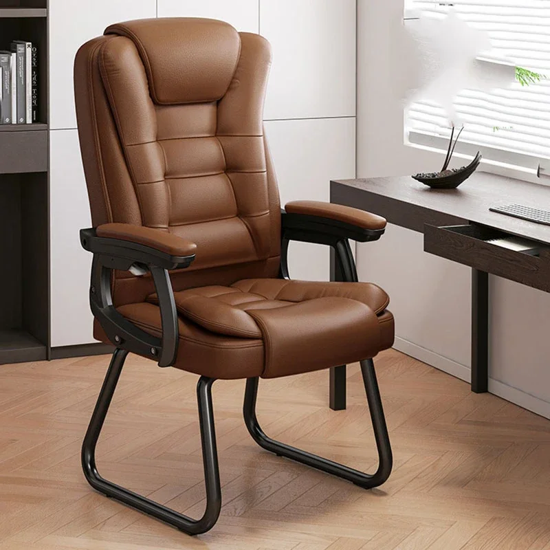 Mobiles Swivel Office Chair Vanity Study Executive Reading Living Room Office Chair Leather Sillas De Oficina Salon Furniture swivel modern office chair leather living room bench computer ergonomic gaming chair arm sillas de oficina postmodern furniture