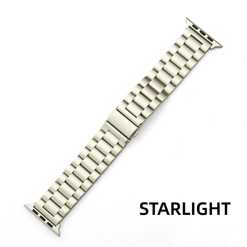 Elegant Stainless Steel Watch Strap - Premium Metal Belt