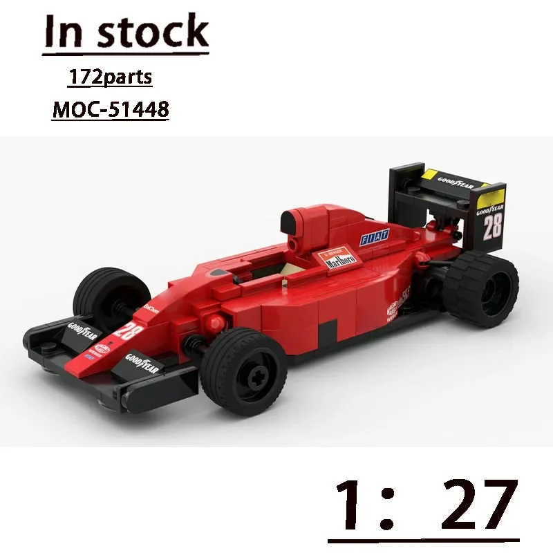 MOC-51448 Formula 640 F1-89 - Scale1:27 Сборная модель строчного блока MOC, творческие строительные блоки для мальчиков