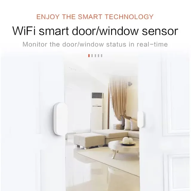 Tuya Smart WiFi Door Sensor Smart Home Open Close Detector Smartlife App Control Notification Compatible with Alexa Google Home 6 Tuya Smart WiFi Door Sensor Smart Home Open Close Detector Smartlife App Control Notification Compatible with Alexa Google Home 6