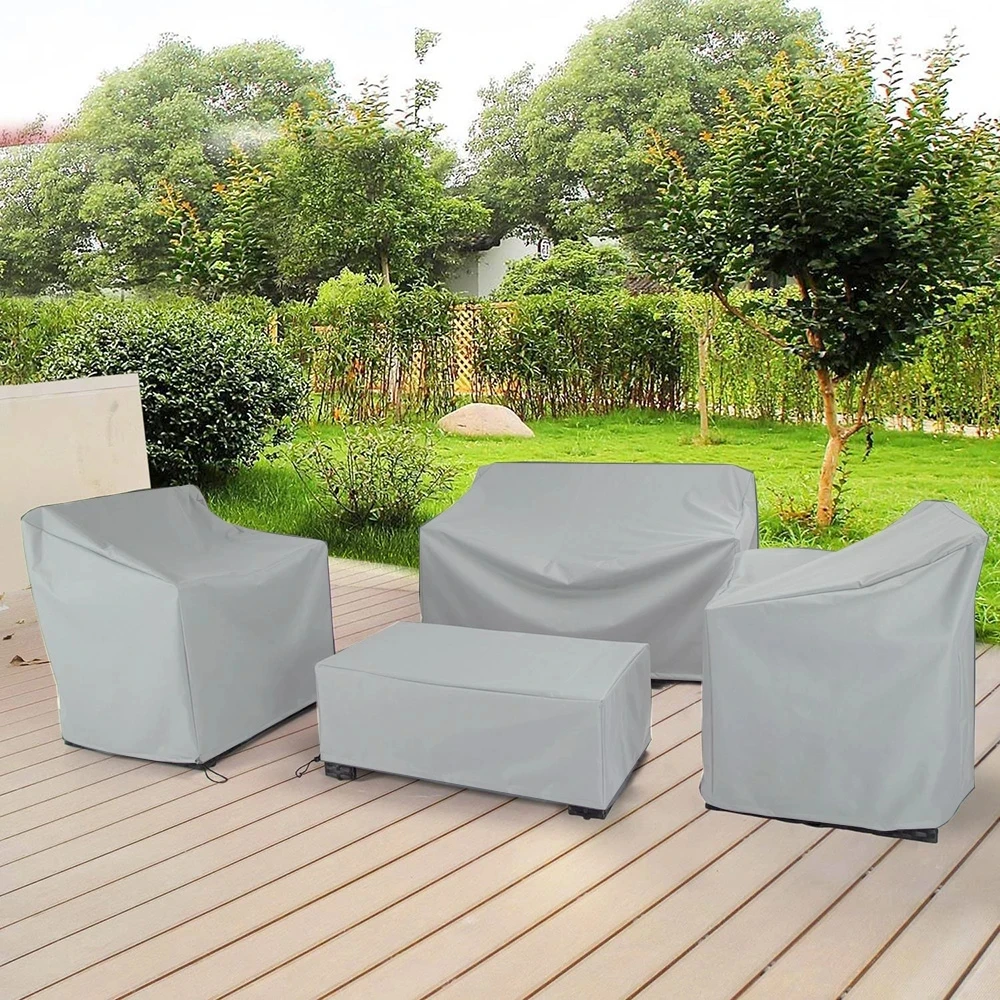 Copertura Per Mobili Giardino 420D - Impermeabile E UV - 220x80x80cm - Con Cinghie Antivento - Foto 14