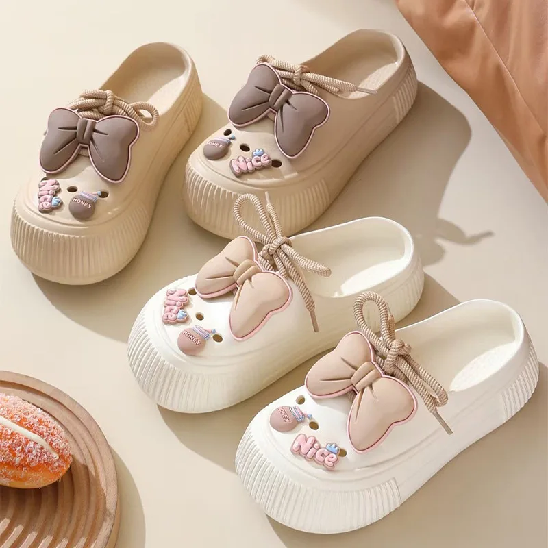 

Women's Garden Shoes2024 New Spring Women's Hole Shoes Comfortable Soft Sole Anti Slip Indoor Sandals Cave Summer Slippers