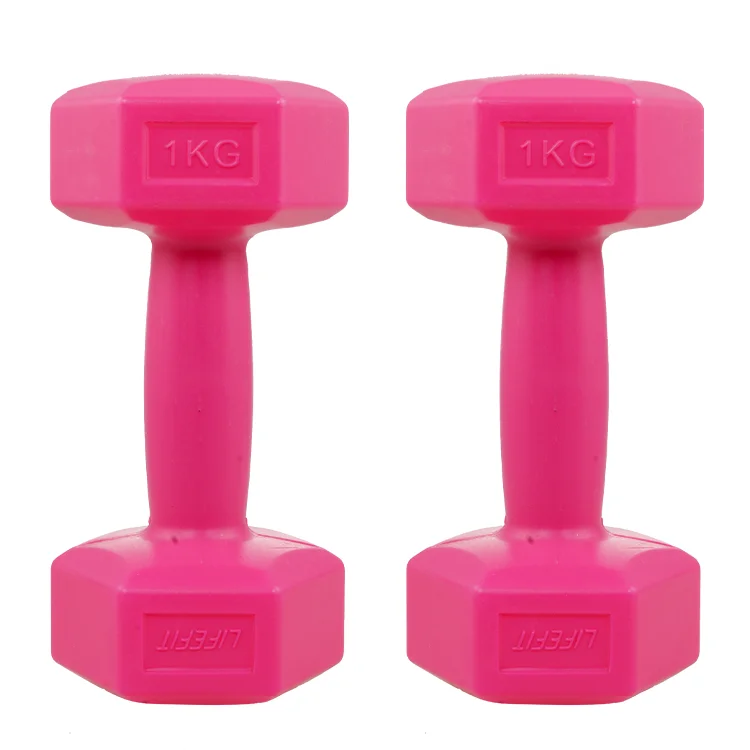 Cement Plastic Halter Thuis Gebruik Dumbbells 1Kg 2Kg 3Kg 4Kg 6Kg 8Kg 10Kg Gewichtheffen Fitnessapparatuur