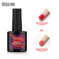 ROSALIND 10ml Nail Gel Polish Magic Remover For Manicure Fast Clean Within 2-3 MINS Gel Nail Polish Remove Base Top Coat 2