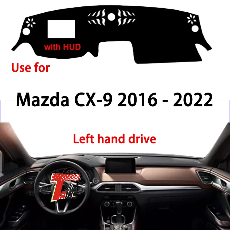

TAIJS Заводская спортивная крышка приборной панели автомобиля хорошего качества из полиэстера для Mazda CX-9 2016 2017 2018-2021 2022 левый руль