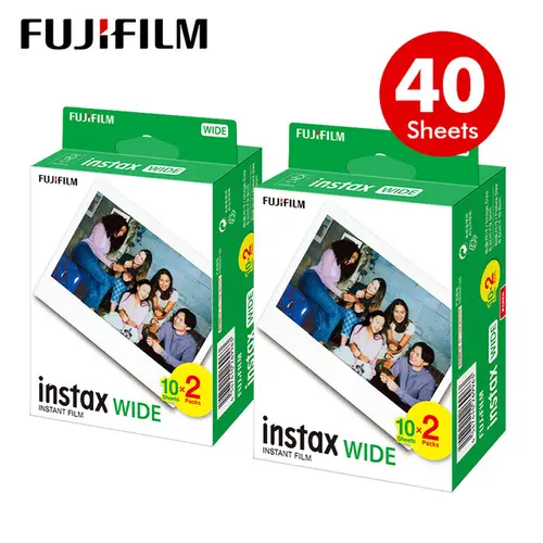 10-100 Sheets Fujifilm Fuji Instax 5 Inch Wide Film White Edge Paper For Fuji Instant Camera 300/200/210/100/500AF Photo Paper - Image 11