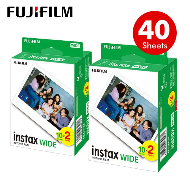 10-100 Sheets Fujifilm Fuji Instax 5 Inch Wide Film White Edge Paper For Fuji Instant Camera 300/200/210/100/500AF Photo Paper - Image 11