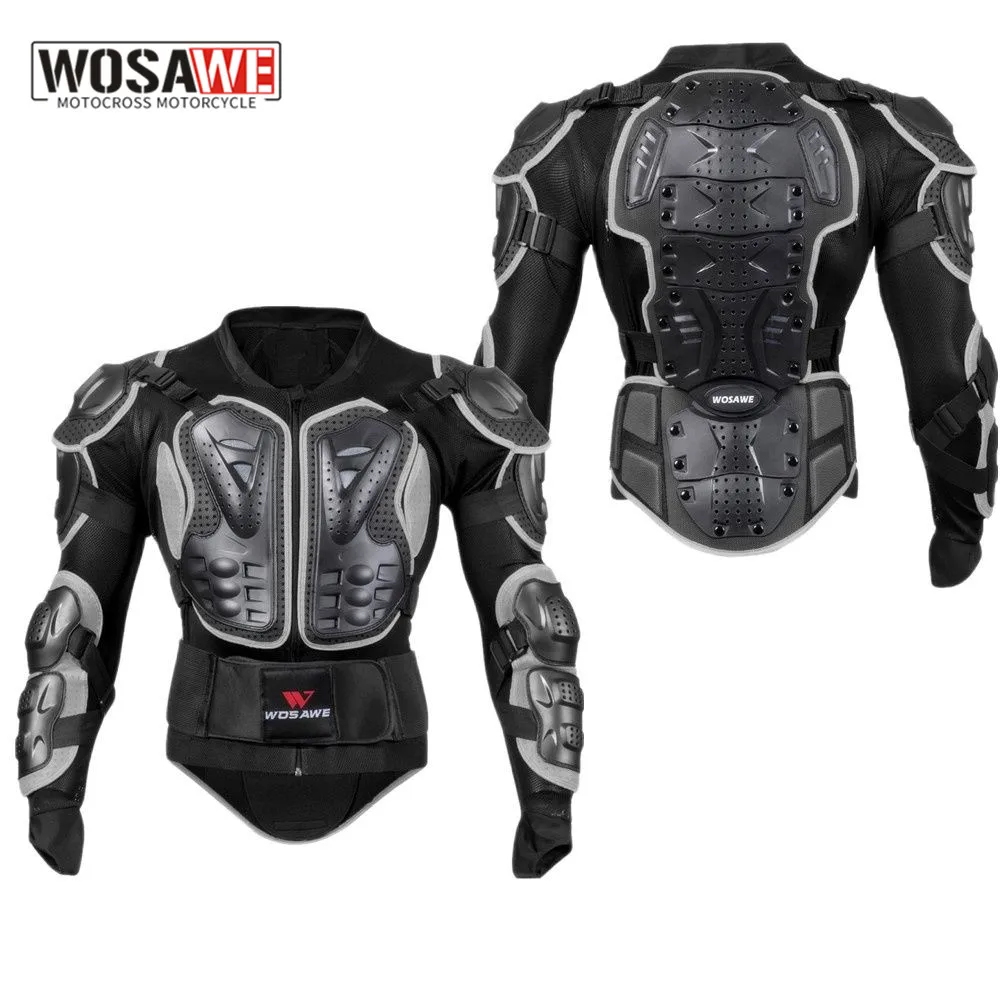 

WOSAWE Motorcycle Vest Racing Armor Motocross Riding Body Protection Jacket Chest Armor Back Spine Protector Off Road Vest