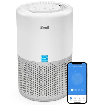 LEVOIT Core 200S Smart Air Purifier for Home Bedroom,Smart WiFi Alexa Control,covers up to 916 ft²,3-in-1 Filter with Sleep Mode