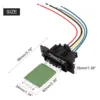 77364061 95508692 Heater Motor Blower Fan Resistor with Wiring Repair Plug Harness for Fiat Grande Punto Qubo Motor Fan Resistor 6