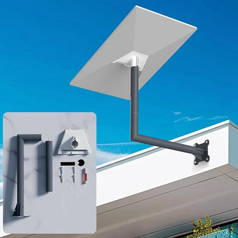 For Starlink Gen 3 Adapter Satellite Equipment Bracket+Base Wall Mount For Starlink V3 Roof Mount Bracket Accessories,Requisite