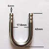 Aquarium CO2 Regulator Diffuser Atomizer Air Pump Stainless Steel U-shaped Tube Curved Connector 6