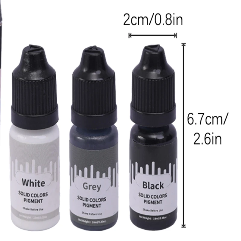 Epoxy Resin Pigment Soap Dye Pigments 28color 10ml Solid Colors Pigment Essence Handmade Soap Dye Crystal Drop Glue Colorant DIY Jewelry Making