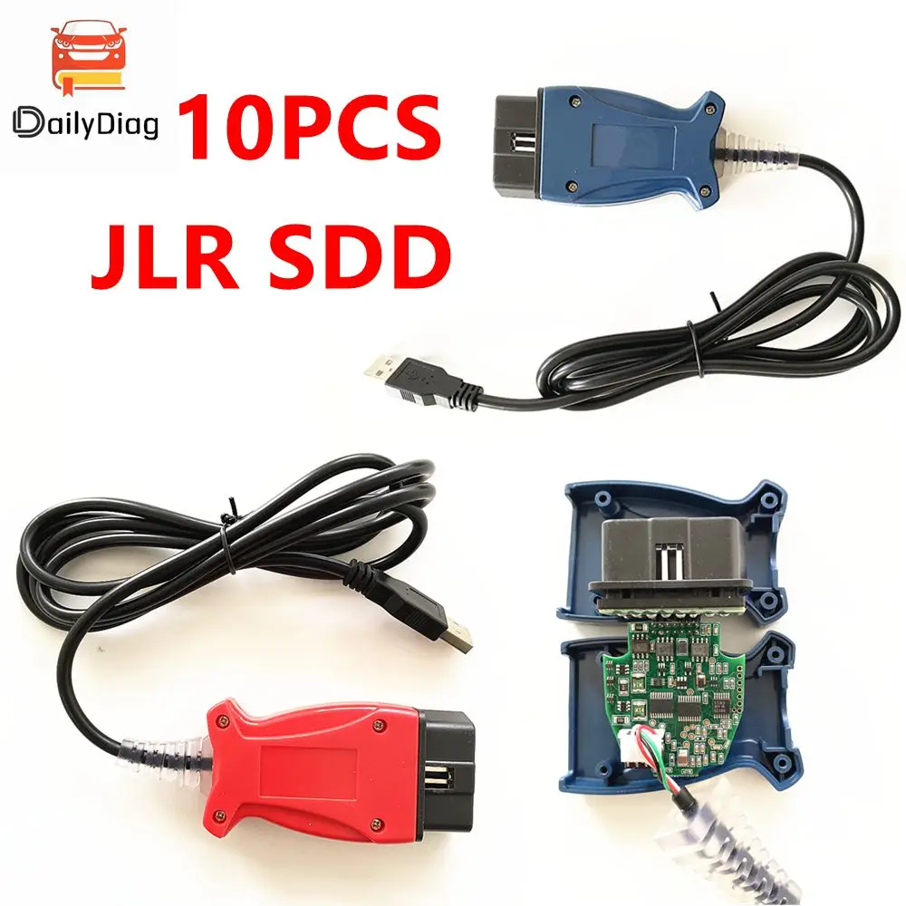 

10 шт., сканер V160 JLR SDD Pro для Jaguar Land Rover с 2005 года до 2017 года, поддержка нескольких языков, JLR SDD OBD2, сканер, сканер