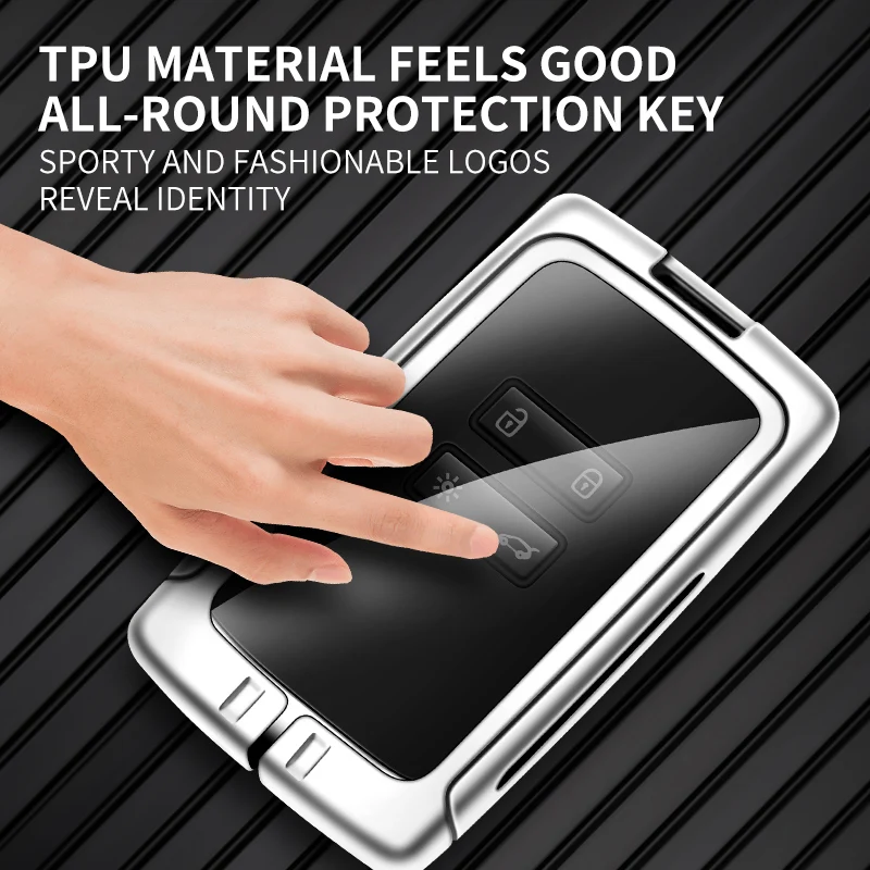 Key Case Auto TPU Zinc Alloy For Renault Duster Logo Car Key Chain Car Metal Shell Interior Decoration Accessories