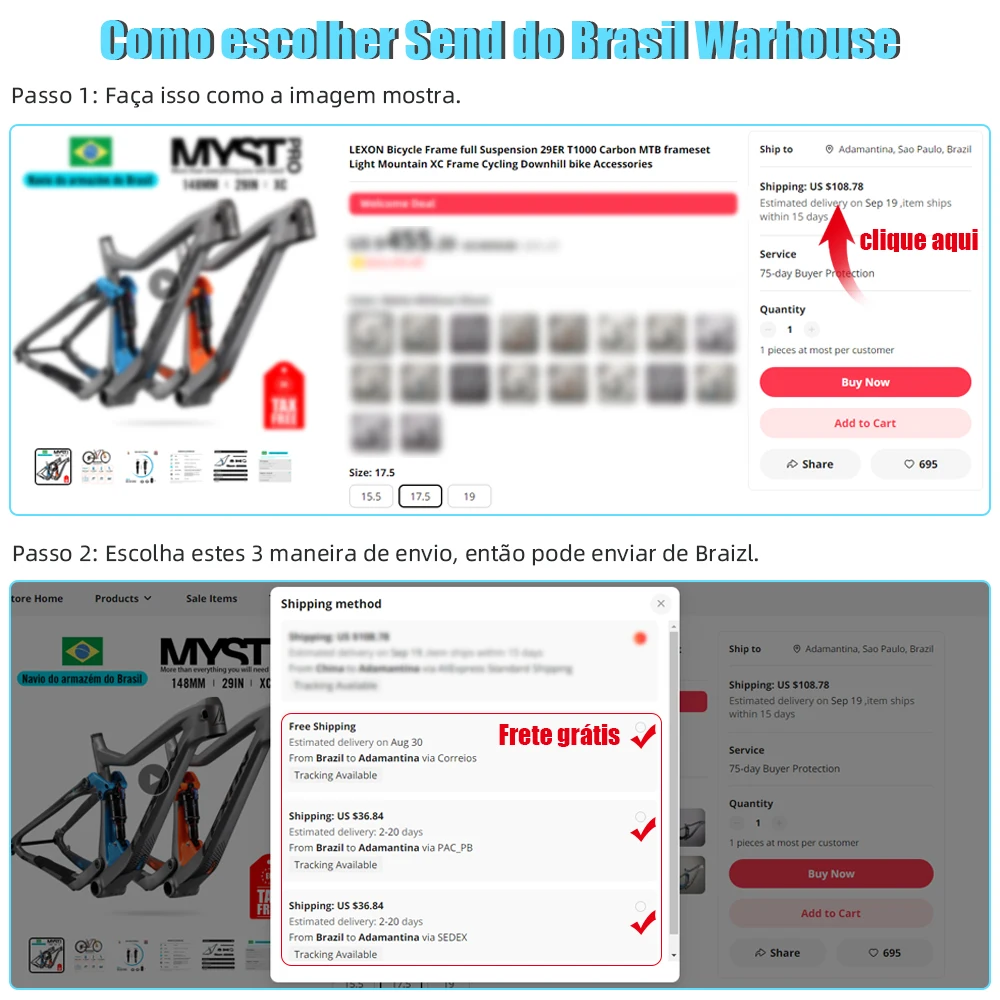 LEXON Quadro de Bicicleta de Montanha XC Cross Country Carbon MTB